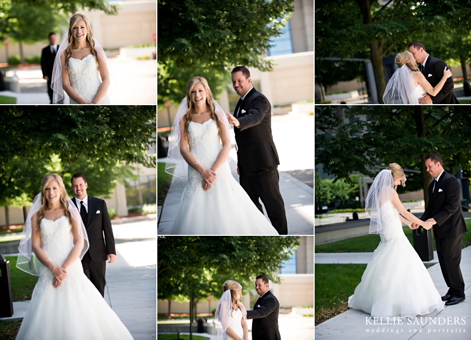 wedding day first look, Kellie Saunders Photography